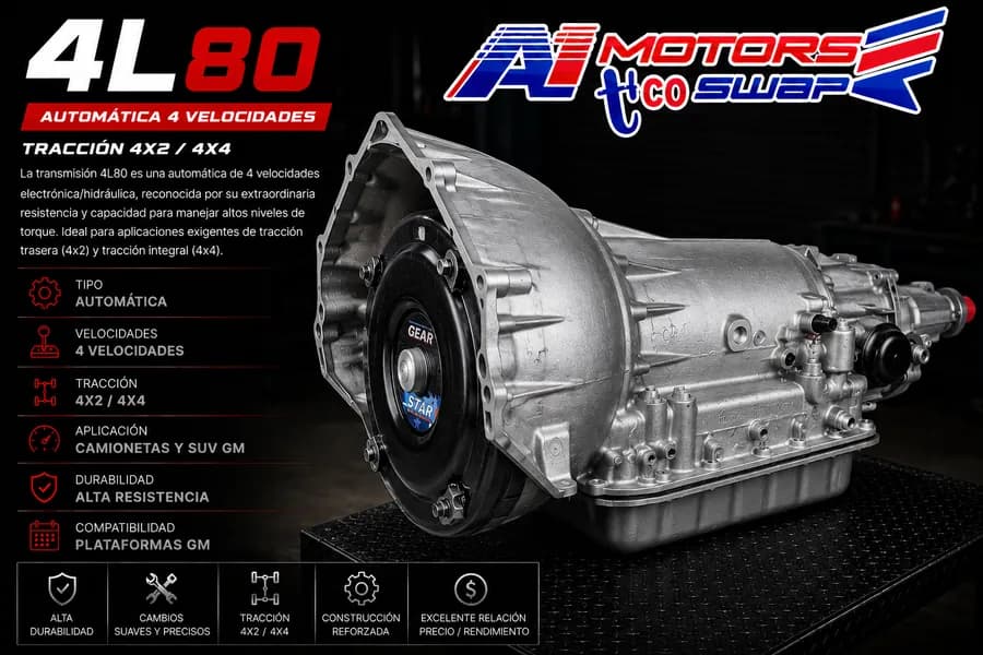 Transmisión automática GM 4L80E de trabajo pesado para swap LS 4x4